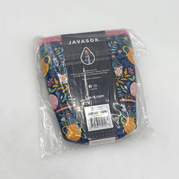 Sok-It Javasok Cold Cup Sleeve Large Wild Flour NEW - Picture 3 of 3